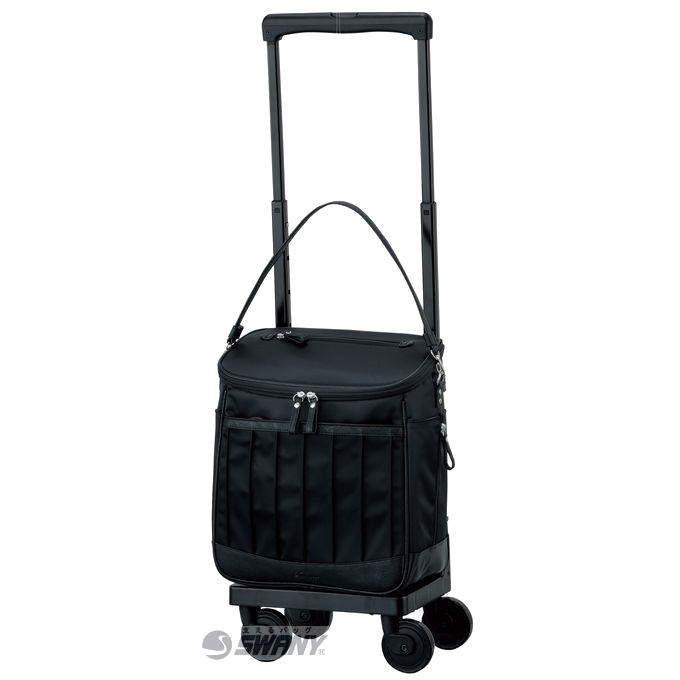 スワニー　キャスターバッグ D-597 リニーエ (M21) ブラック <4輪ストッパー付>| キャリーバッグは