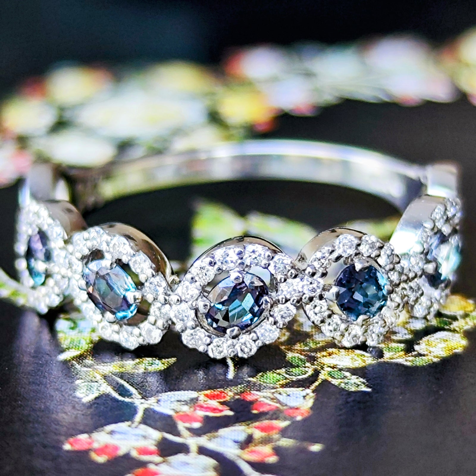 天然アレキサンドライト 0.35ct 天然ダイヤモンド リング – Mico宝飾店