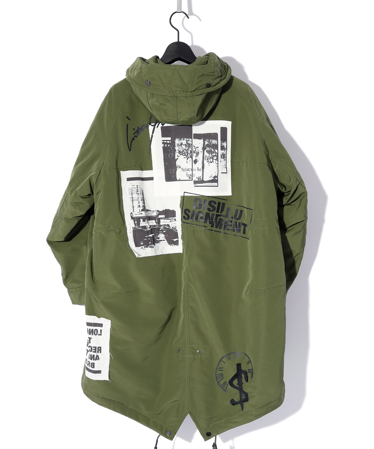 FISHTAIL MODS COAT (GRAPHIC)［KHAKI］ | SWITCHBLADE