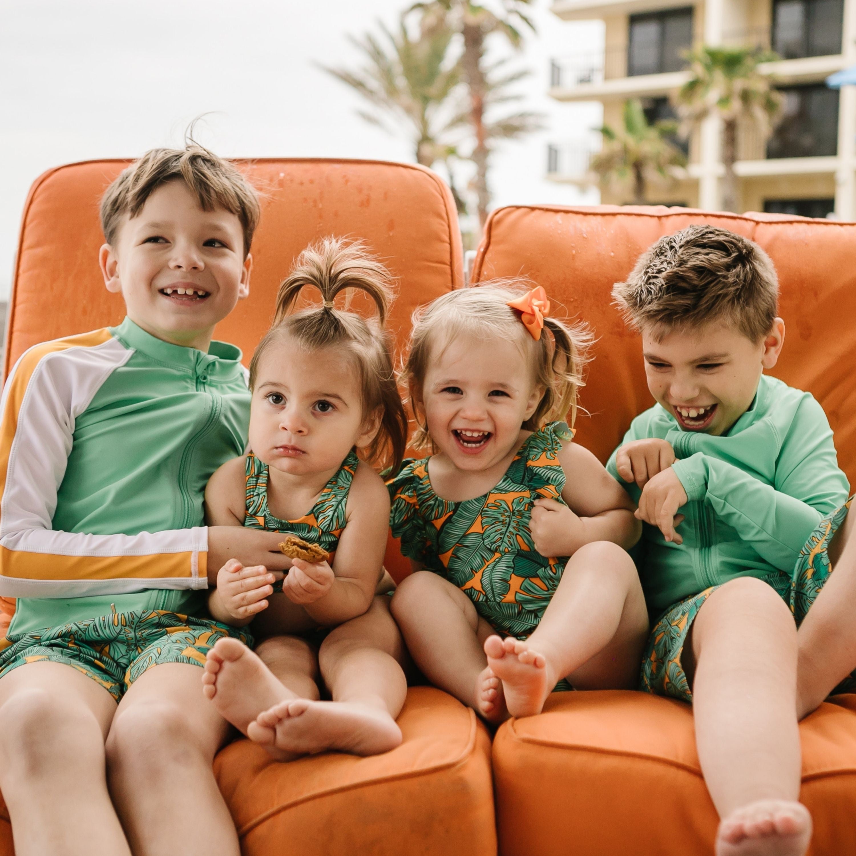 Girls Ruffle One-Piece Swimsuit | 