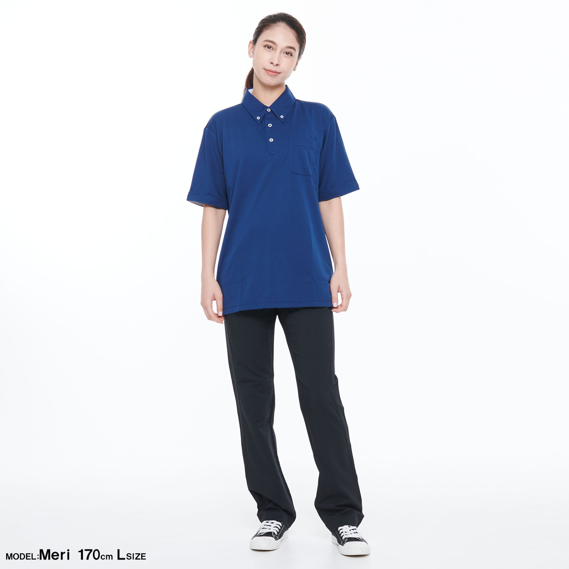 汗ジミ防止半袖ポロシャツ】 サービス向けユニフォーム 汗を素早く吸収