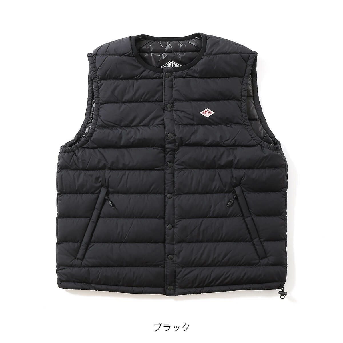 DANTON ダントン インナーダウンクルーネックベスト ナイロンタフタ