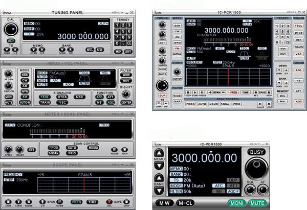 ICOM IC-PCR2500 / IC-R2500 PC車用受信機