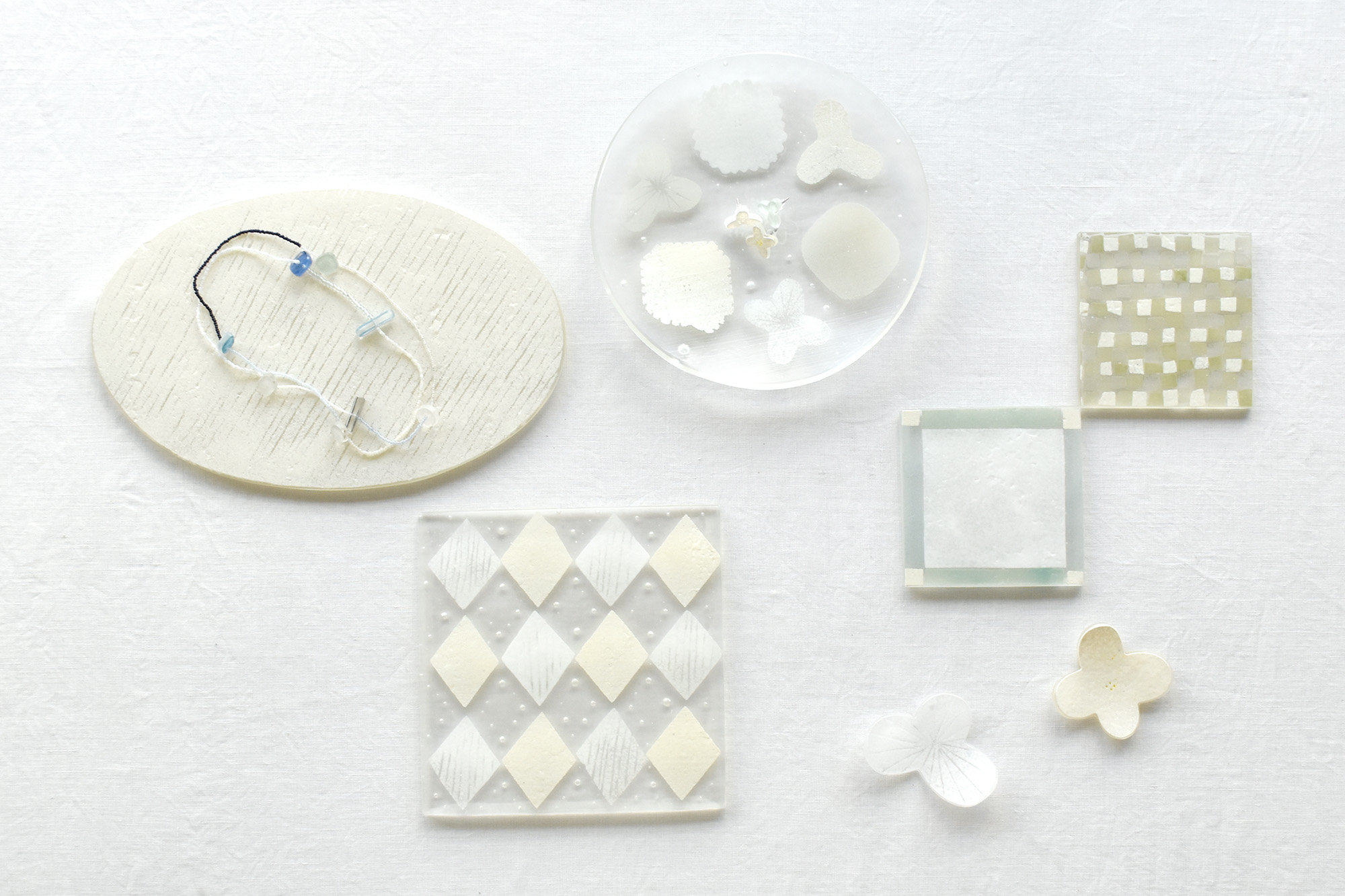 花の色を纏うやわらかなガラス [ 八木麻子 ] ＝ winter bouquet