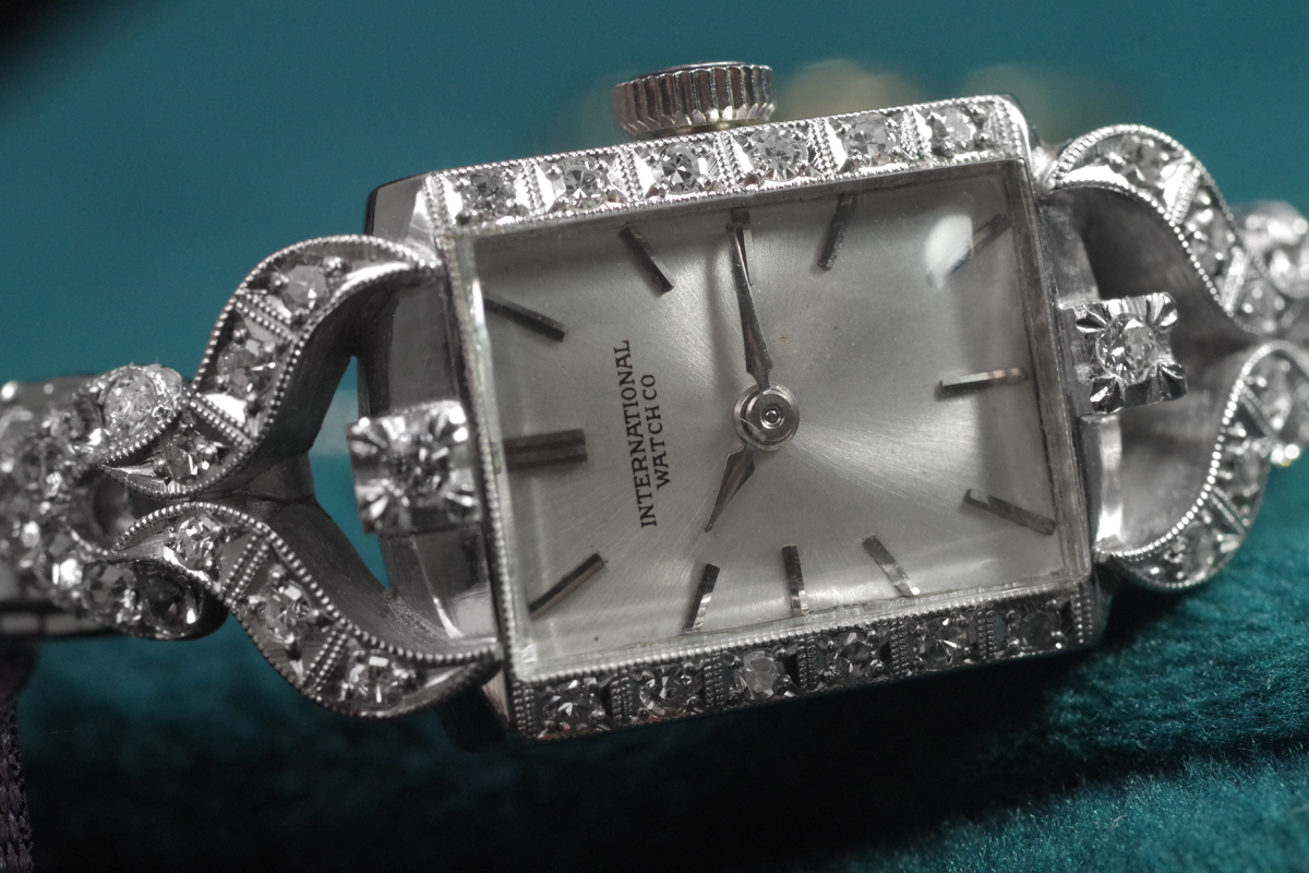 IWC international watch.co インター プラチナ製ケース＆ダイヤモンド