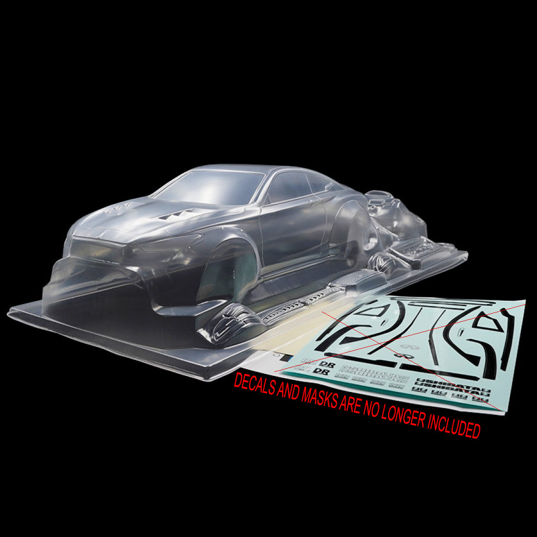 Shibata Infiniti Q60 D1GP 1-10 RC Drift Body (NO DECAL OR MASK