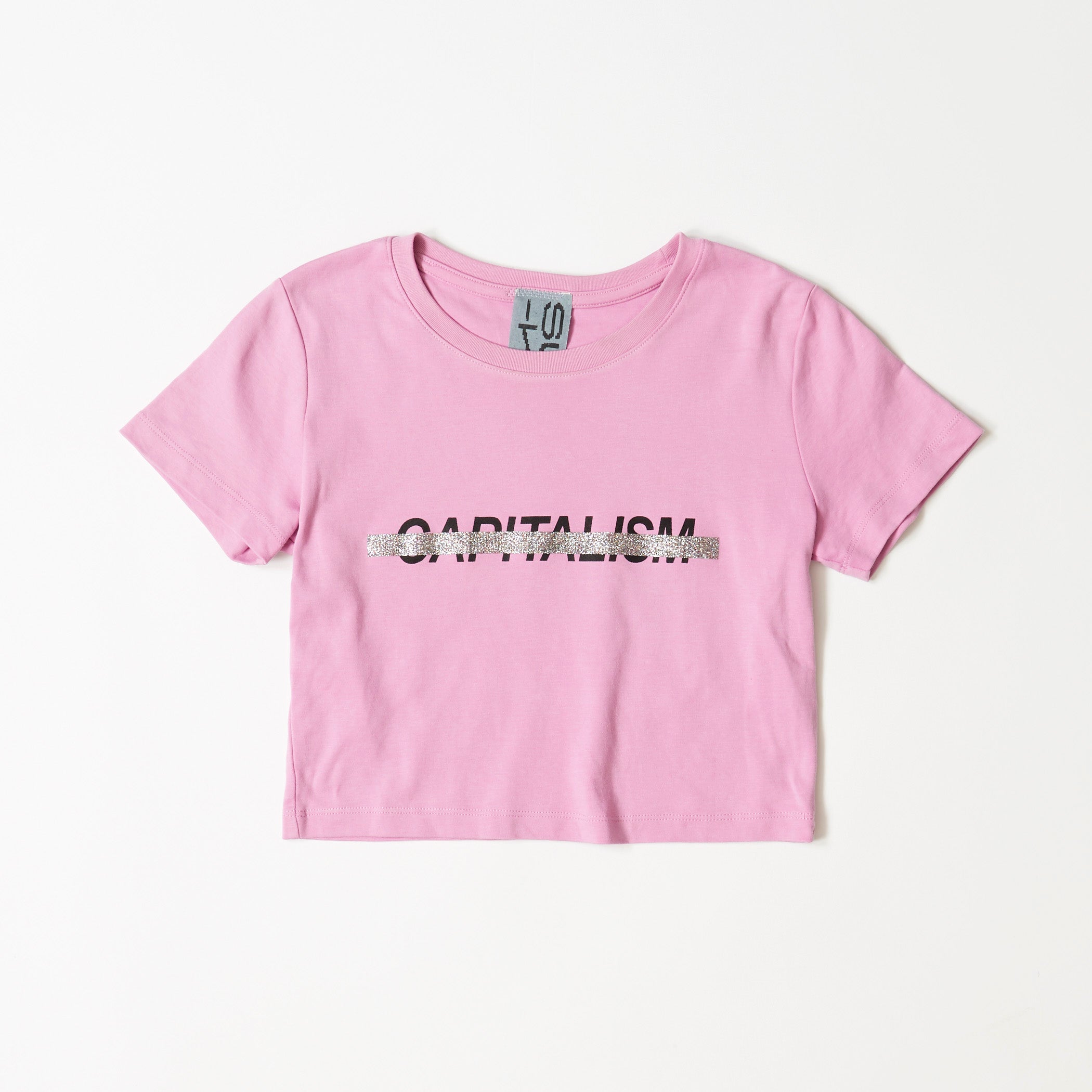 クロップドTシャツ（ピンクパープル）｜Anti☆Capitalism – SUPER-KIKI