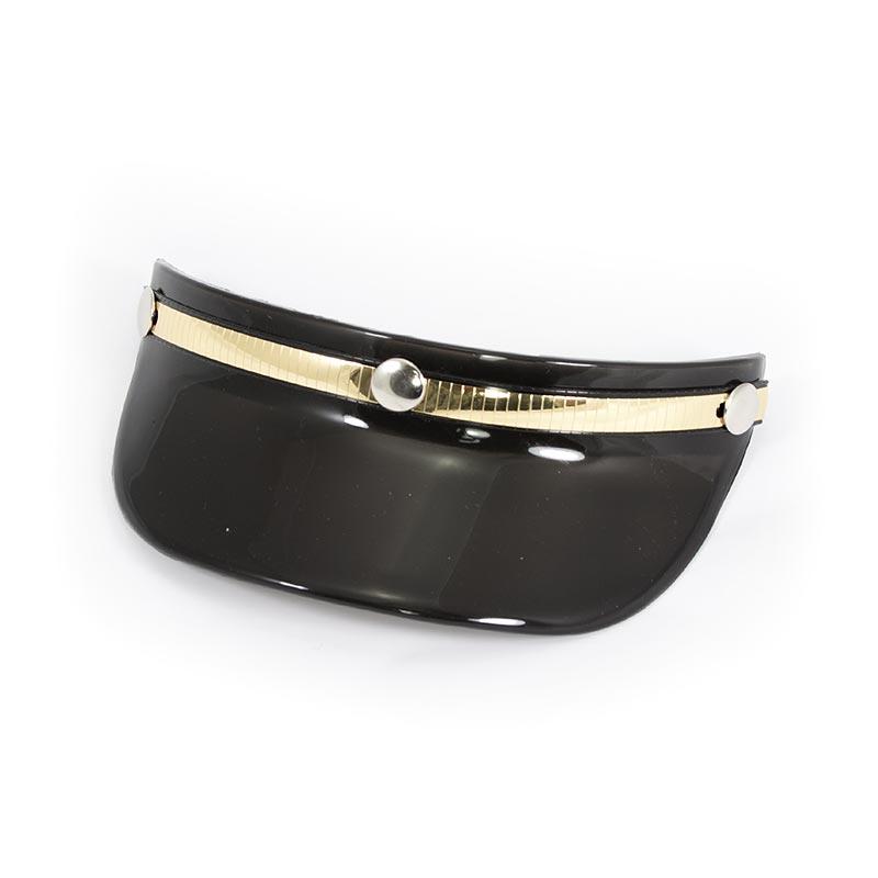 S-1139 Motorcycle 3 Snap Helmet Black Visor | Super Seer