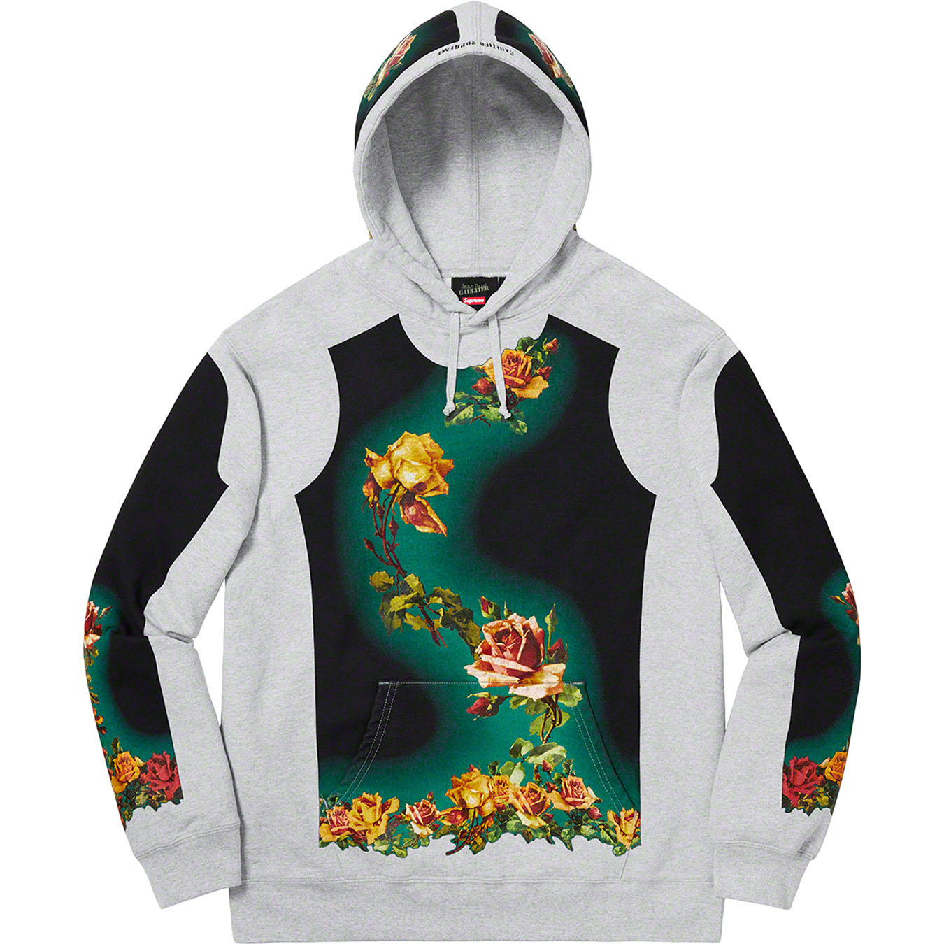 Supreme®/Jean Paul Gaultier® Floral Print Hooded Sweatshirt