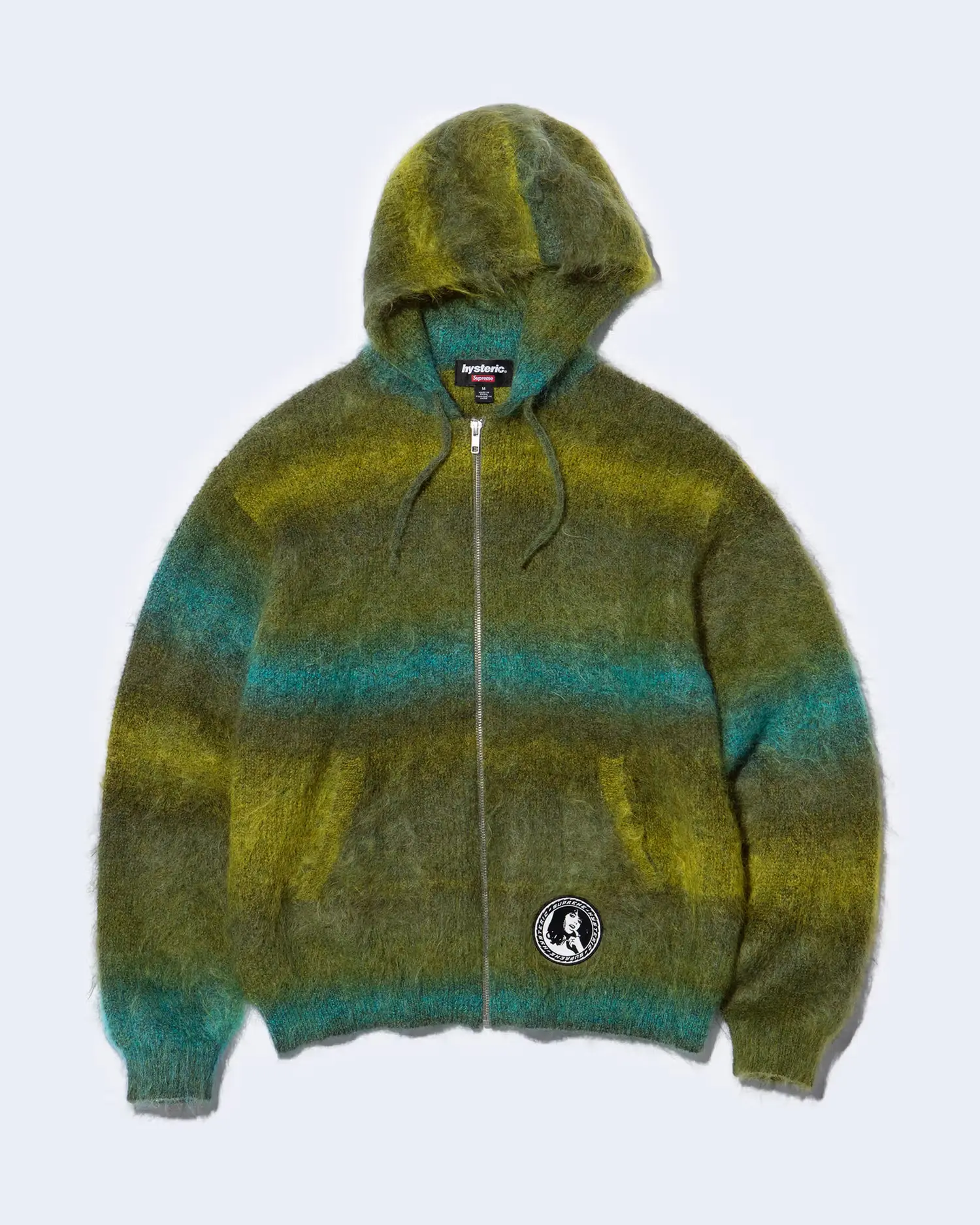 Supreme®/HYSTERIC GLAMOUR Mohair Zip Up Hooded Sweater | Supreme 24fw