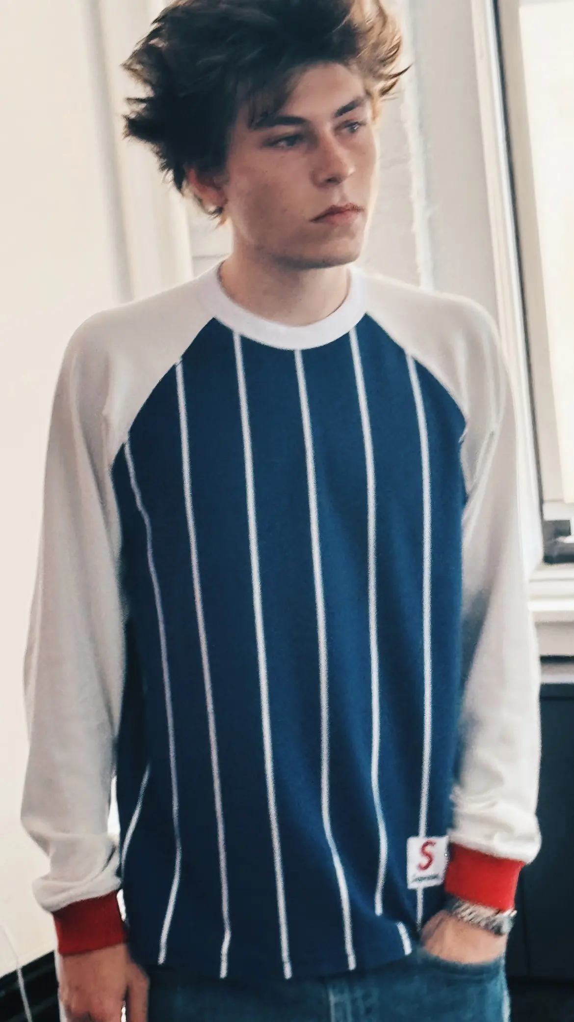 Stripe Raglan L/S Top | Supreme 24fw