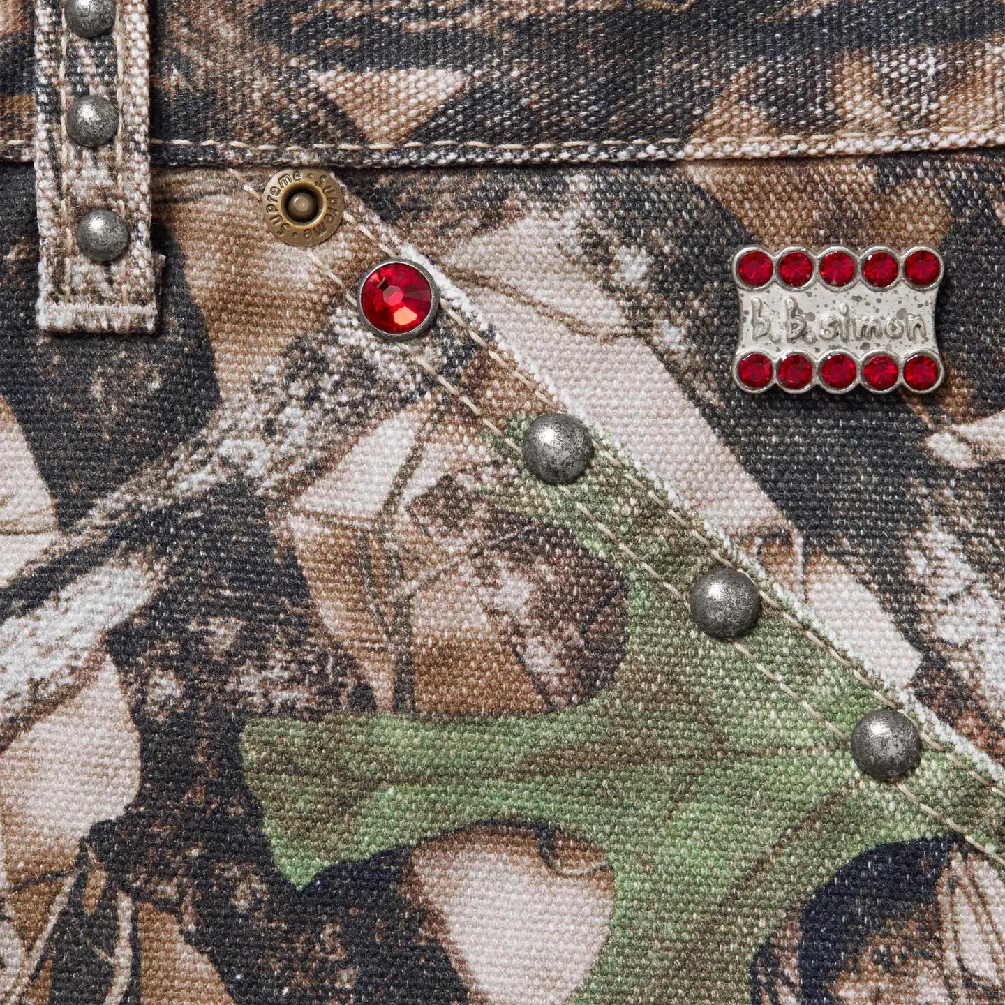 Supreme®/b.b. Simon® Studded Double Knee Painter Pant | Supreme 24fw