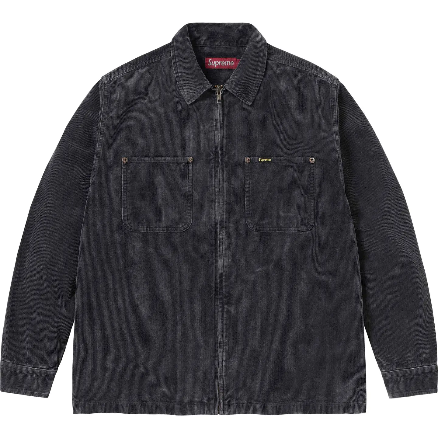 Washed Corduroy Zip Up Shirt | Supreme 24ss