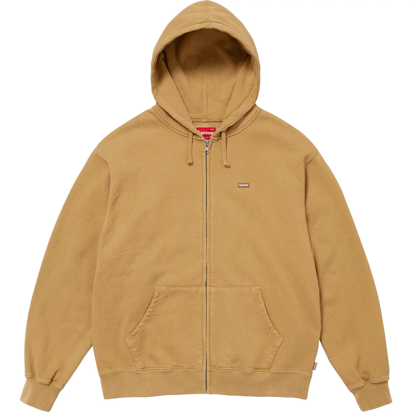 Overdyed Small Box Zip Up Hooded Sweatshirt | Supreme 24ss
