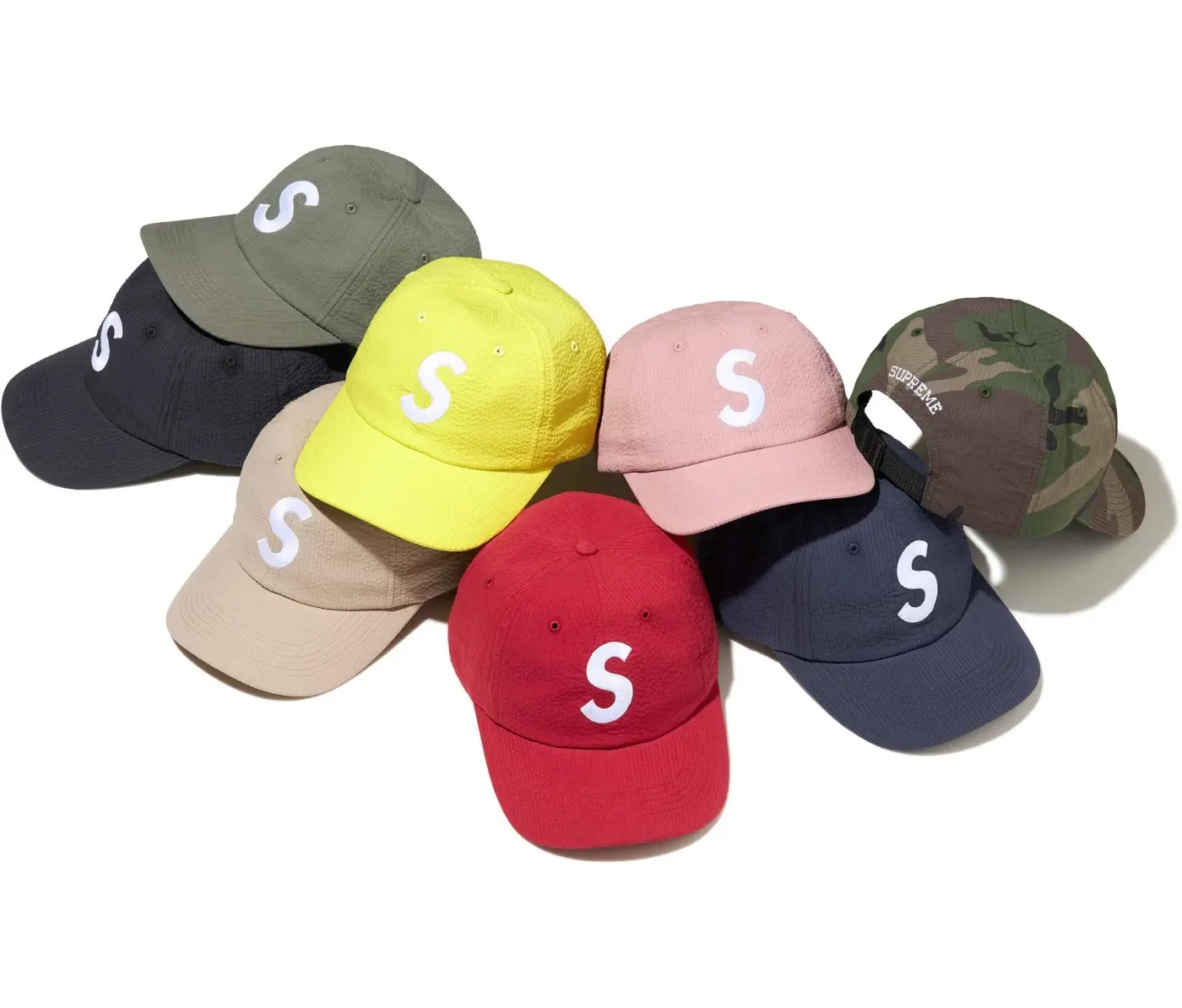 21ss supreme Terry S Logo 6-Panel loro 赤 Supreme Terry S Logo 6