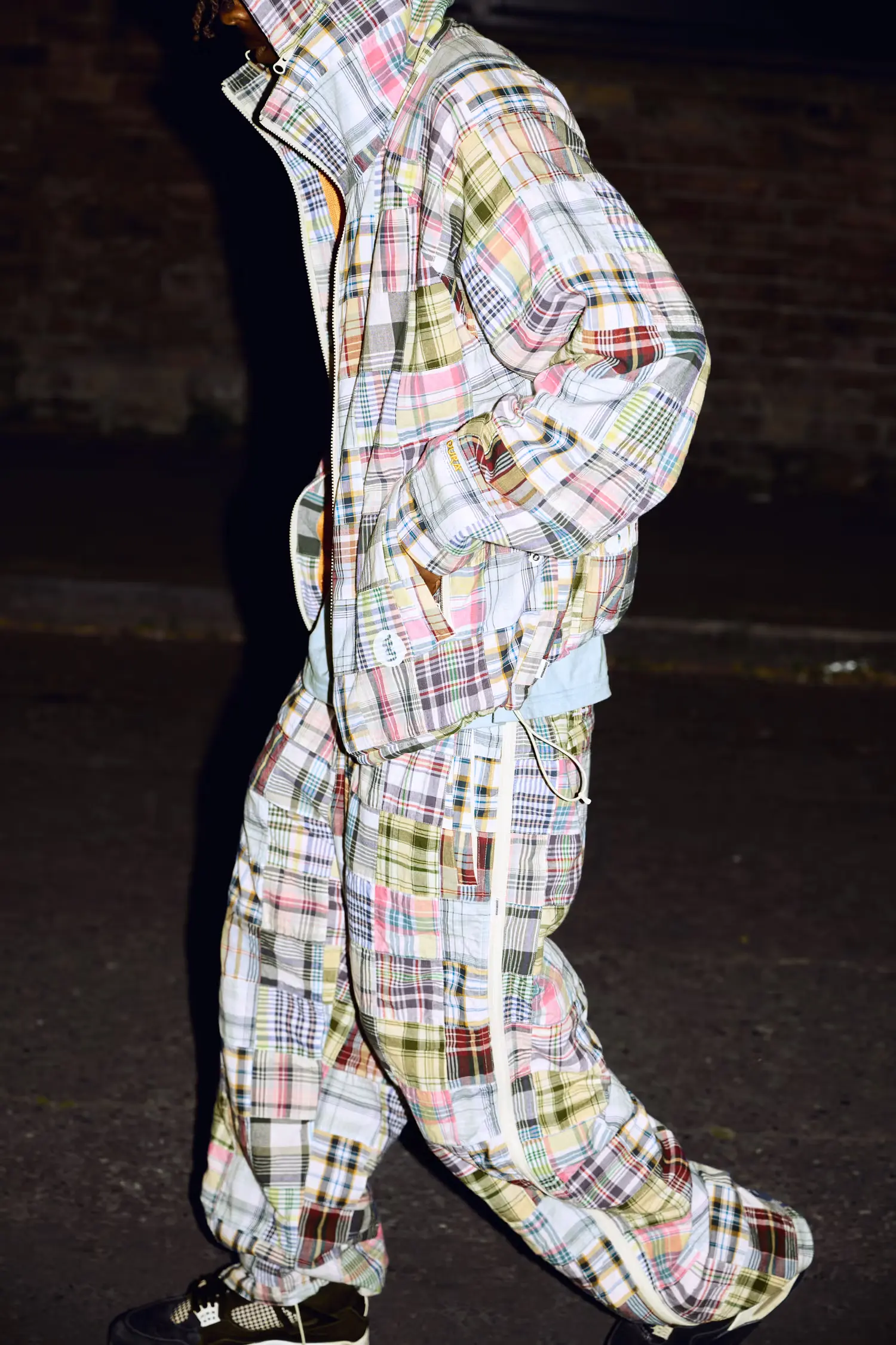 Supreme®/GOODENOUGH Patchwork Madras Full Zip Track Pant | Supreme