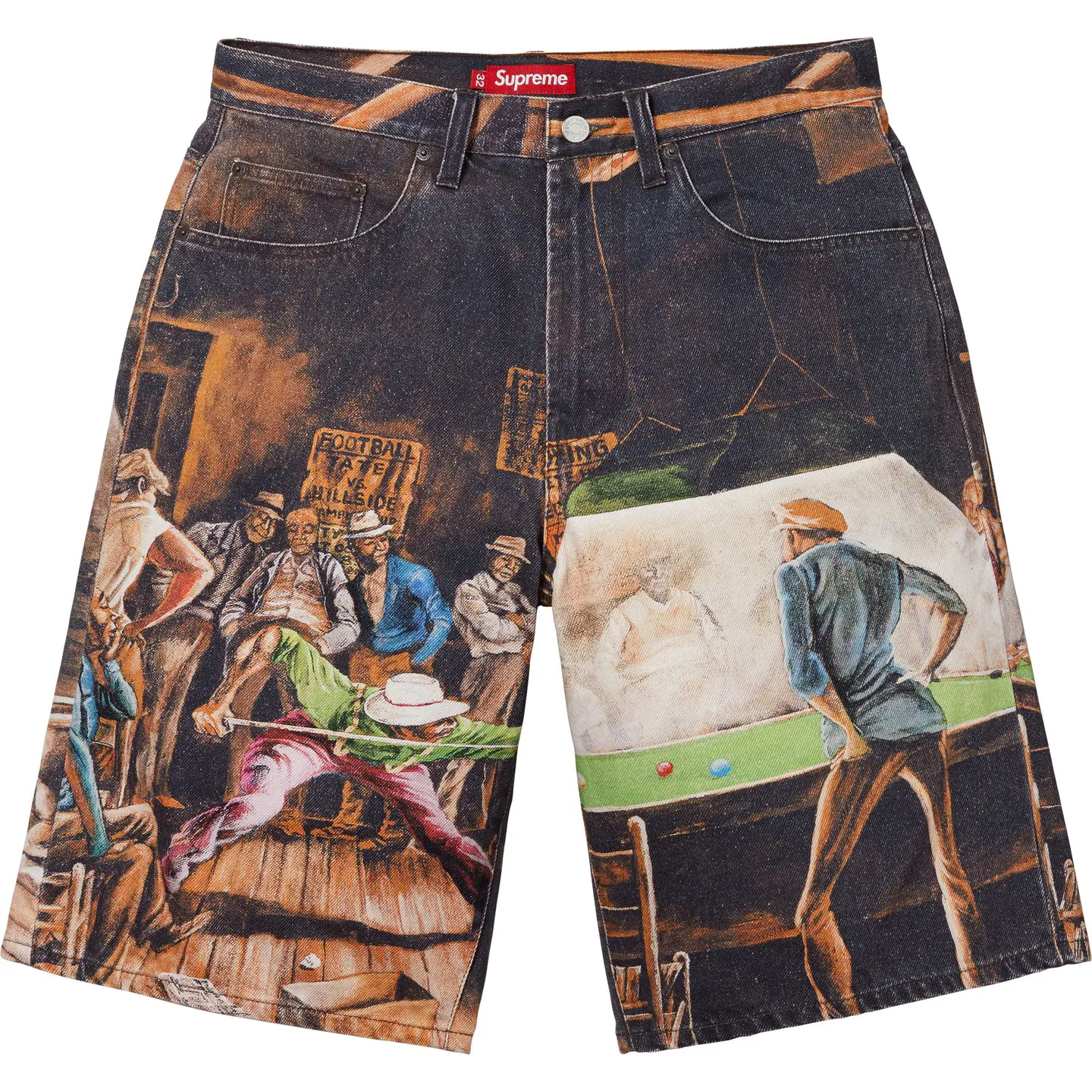 Supreme/Ernie Barnes Baggy Denim Short | Supreme 25ss