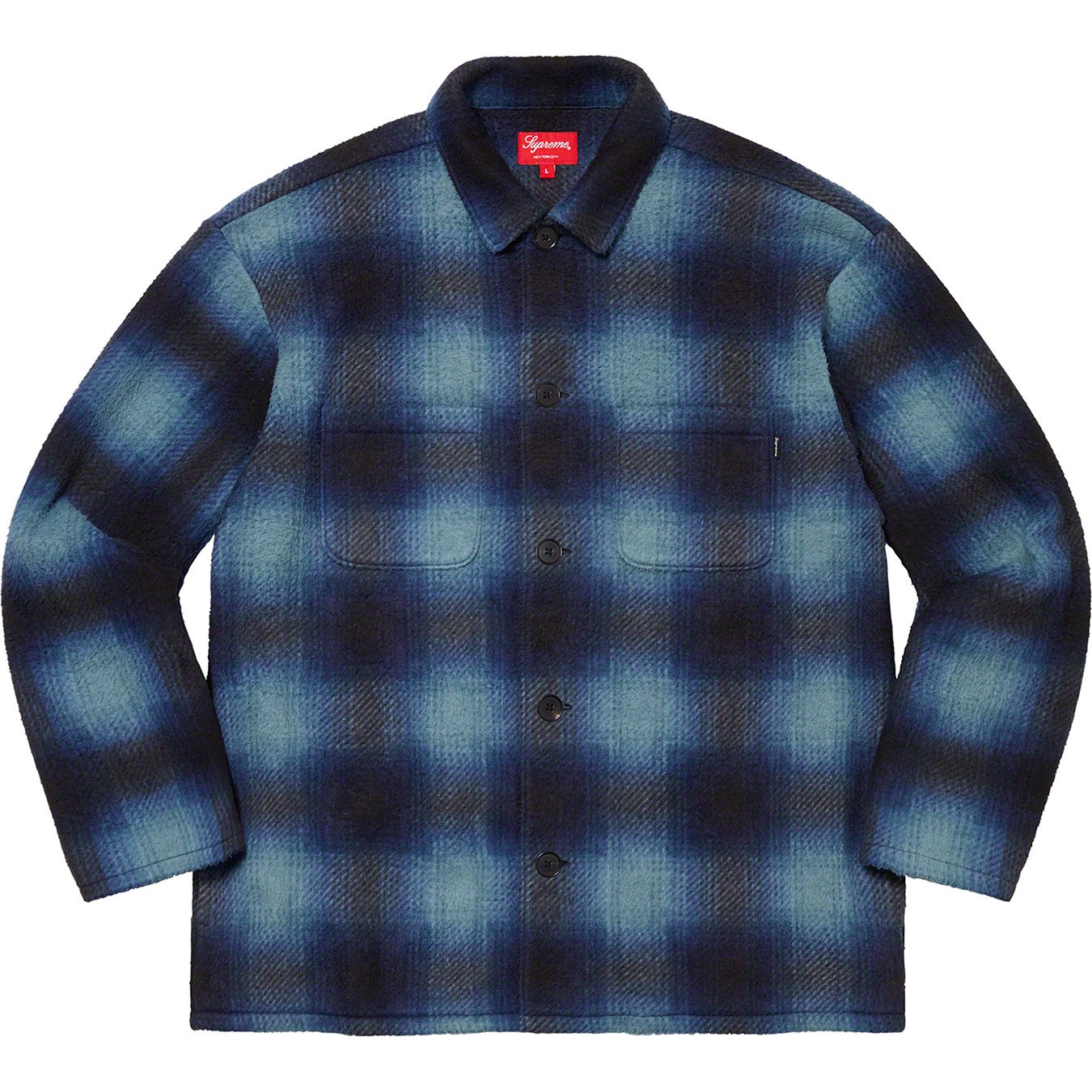 Shadow Plaid Fleece Shirt | Supreme 20fw