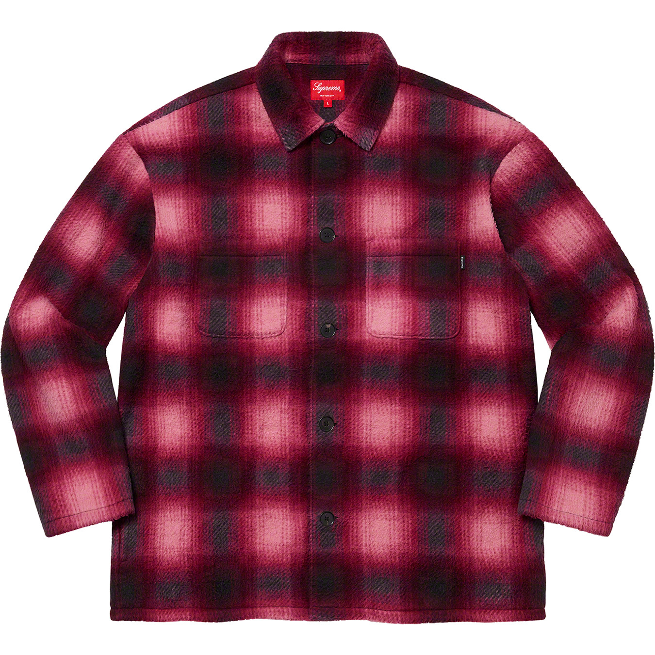 Shadow Plaid Fleece Shirt | Supreme 20fw