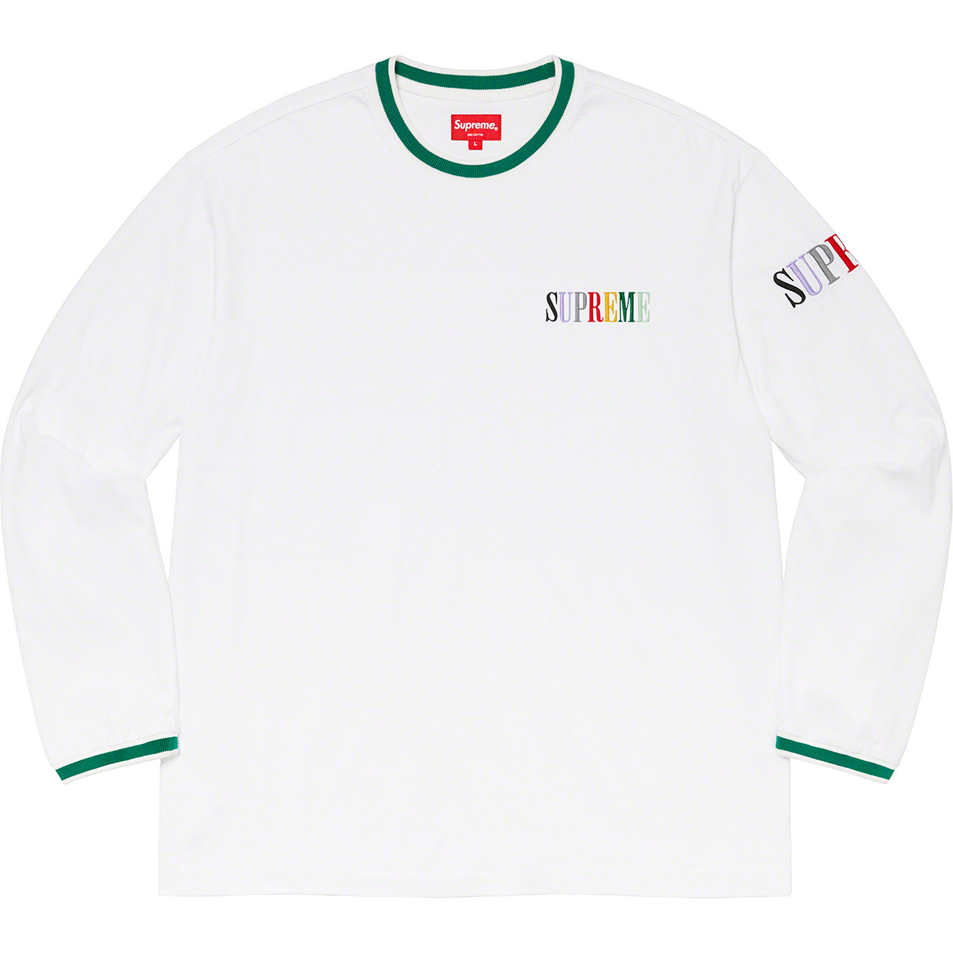 Multi Color Logo L/S Top | Supreme 20fw