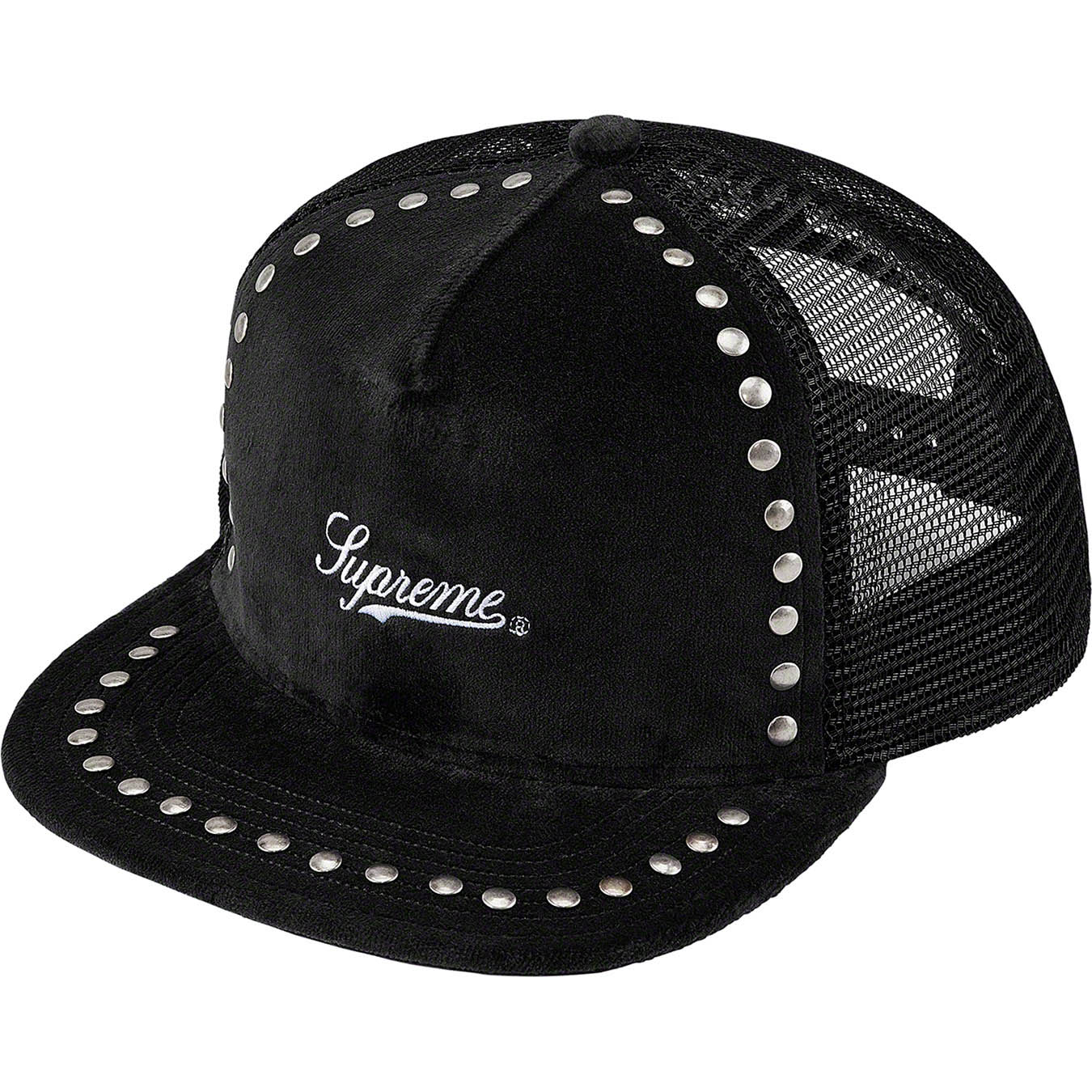 Studded Velvet Mesh Back 5-Panel | Supreme 21fw