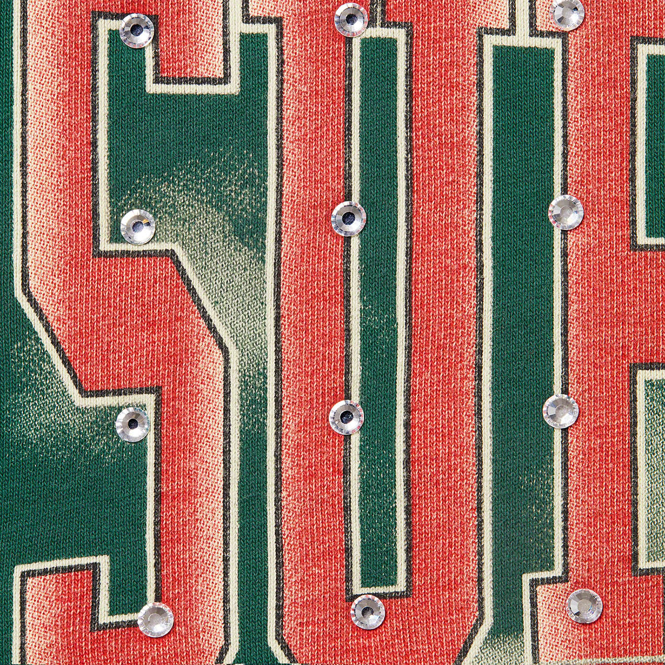 Rhinestone Hooded Sweatshirt | Supreme 21fw