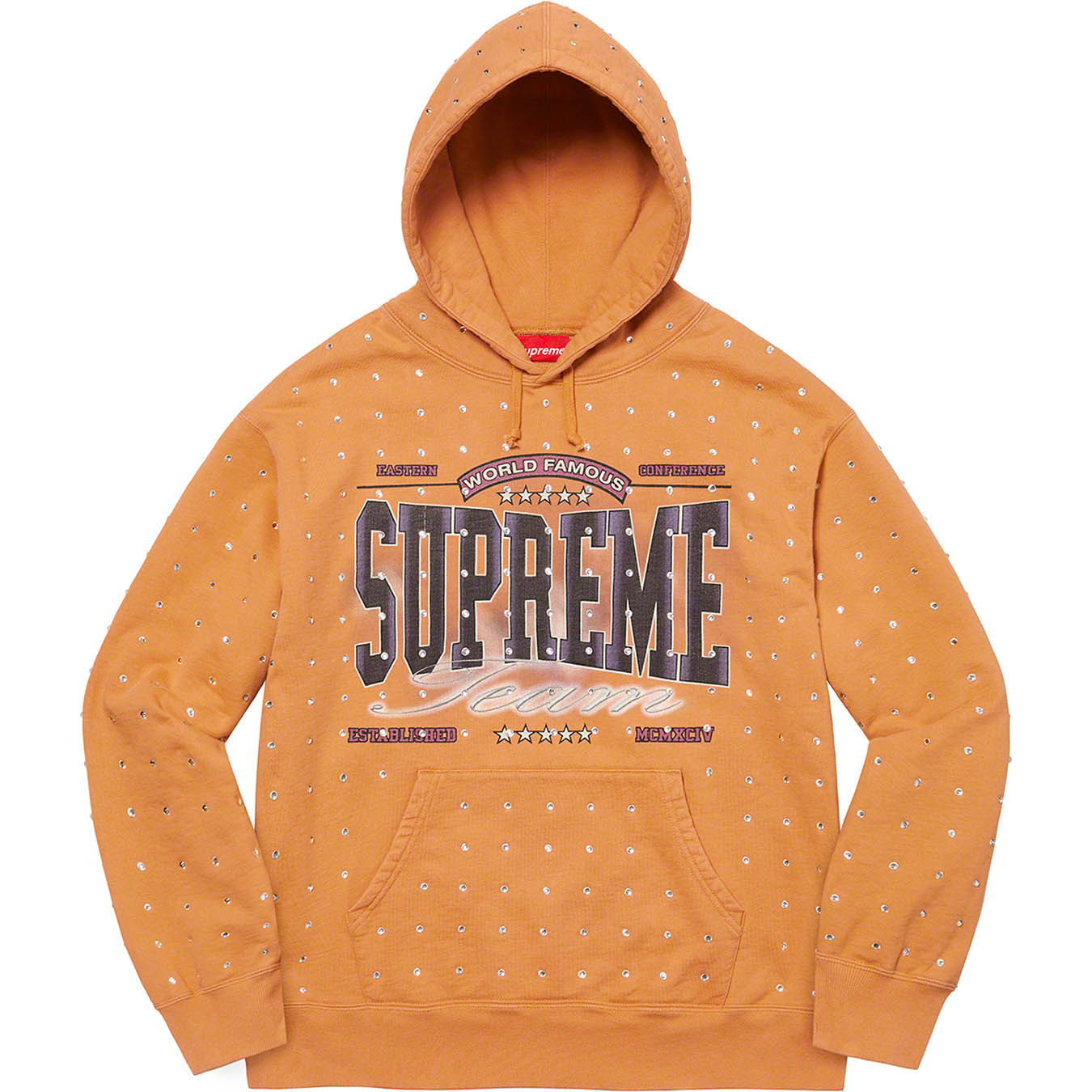 Rhinestone Hooded Sweatshirt | Supreme 21fw