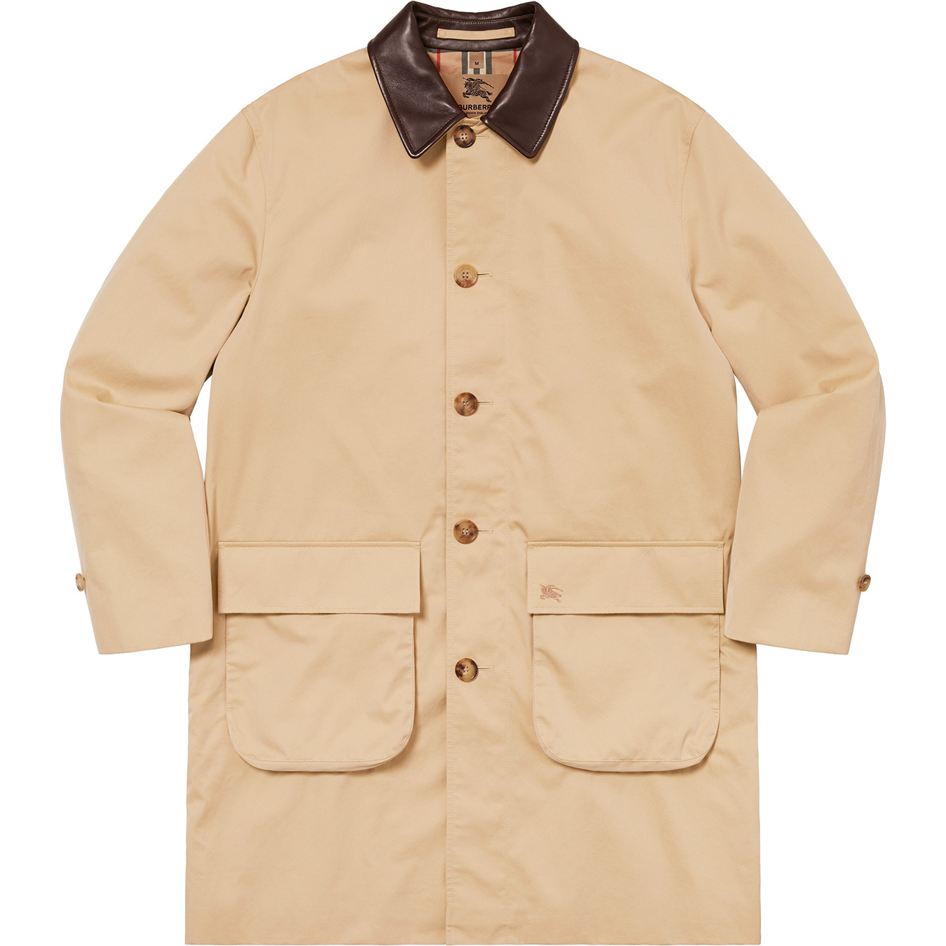 Supreme®/Burberry® Leather Collar Trench | Supreme 22ss