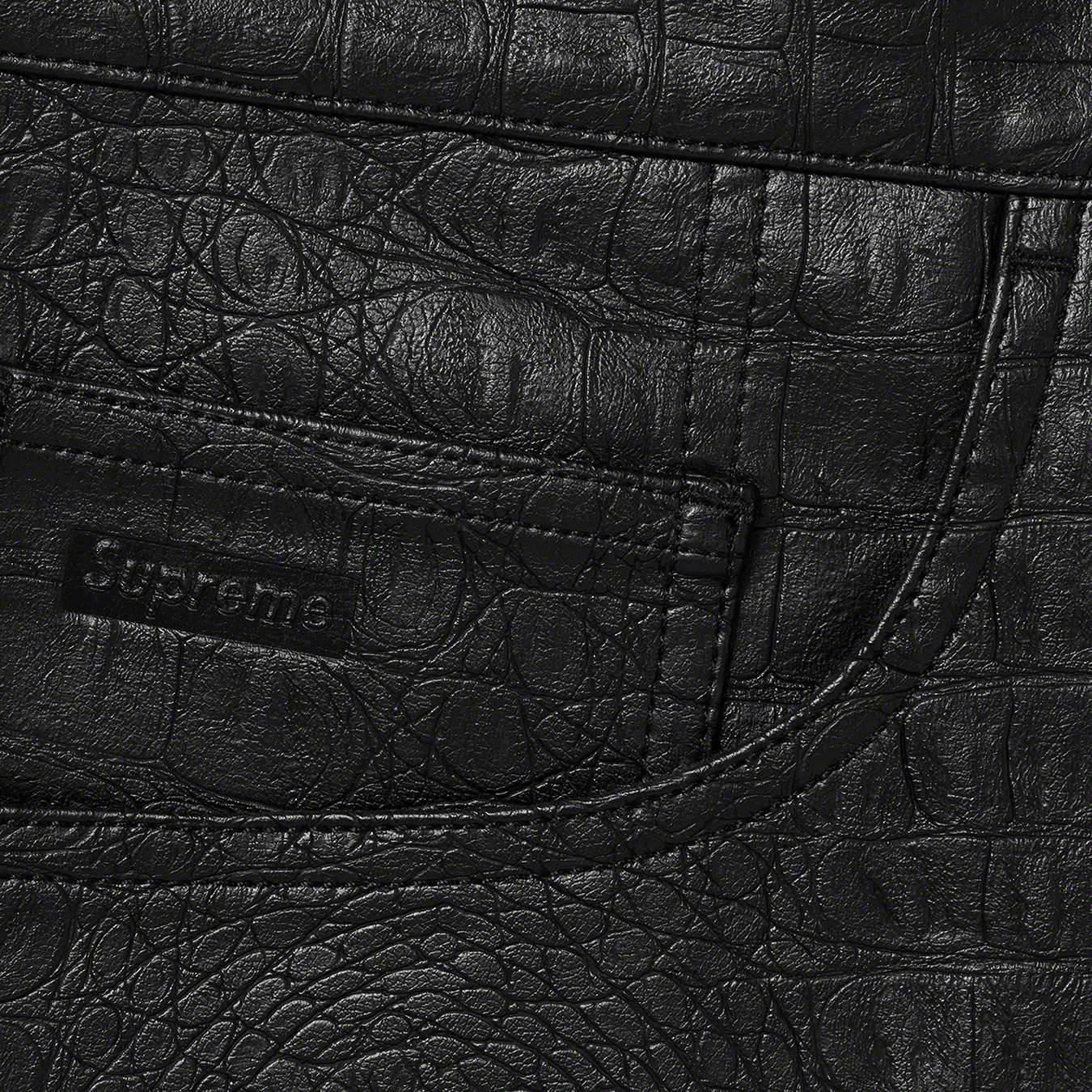 Faux Croc Painter Pant | Supreme 22ss