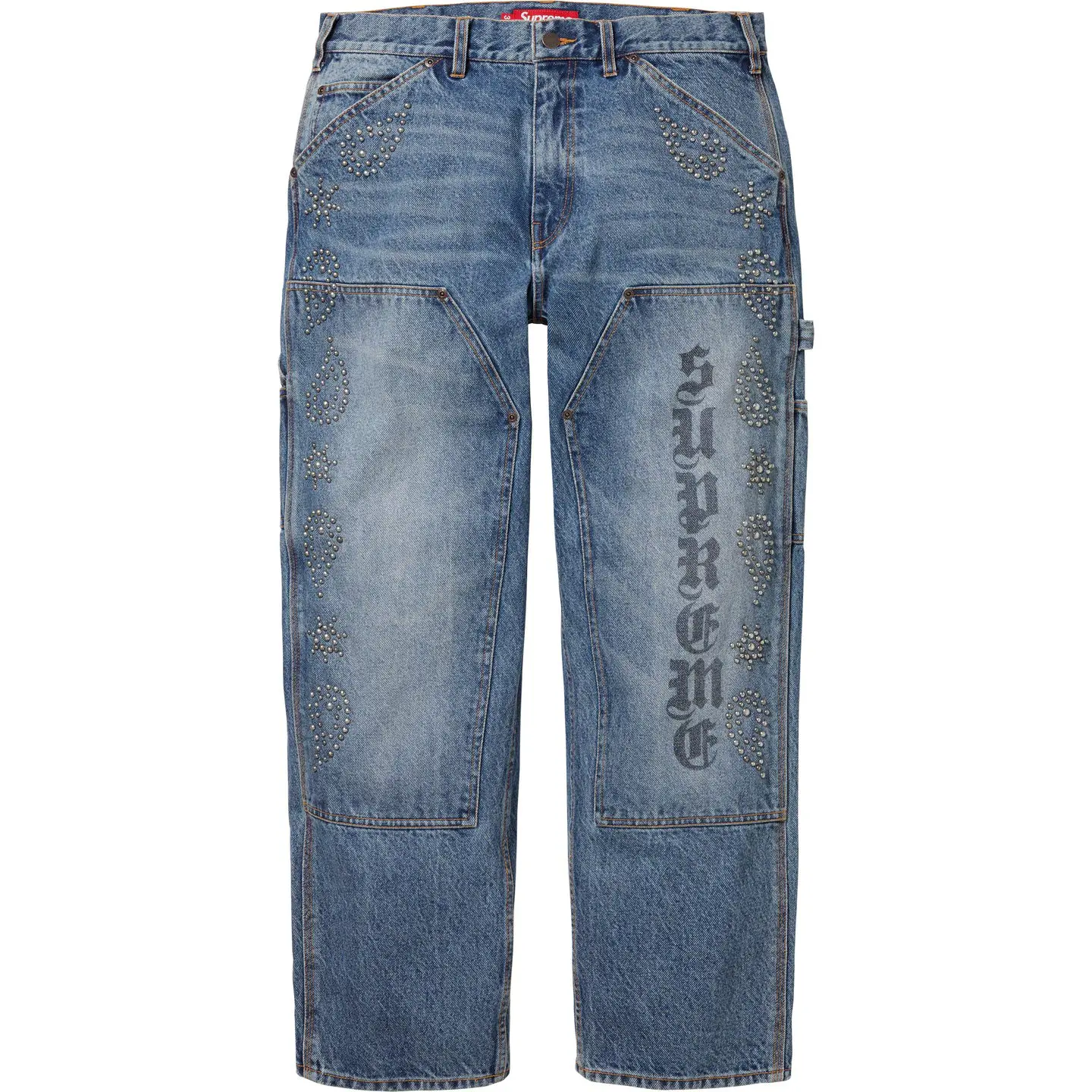 Paisley Studded Double Knee Painter Pant | Supreme 23fw