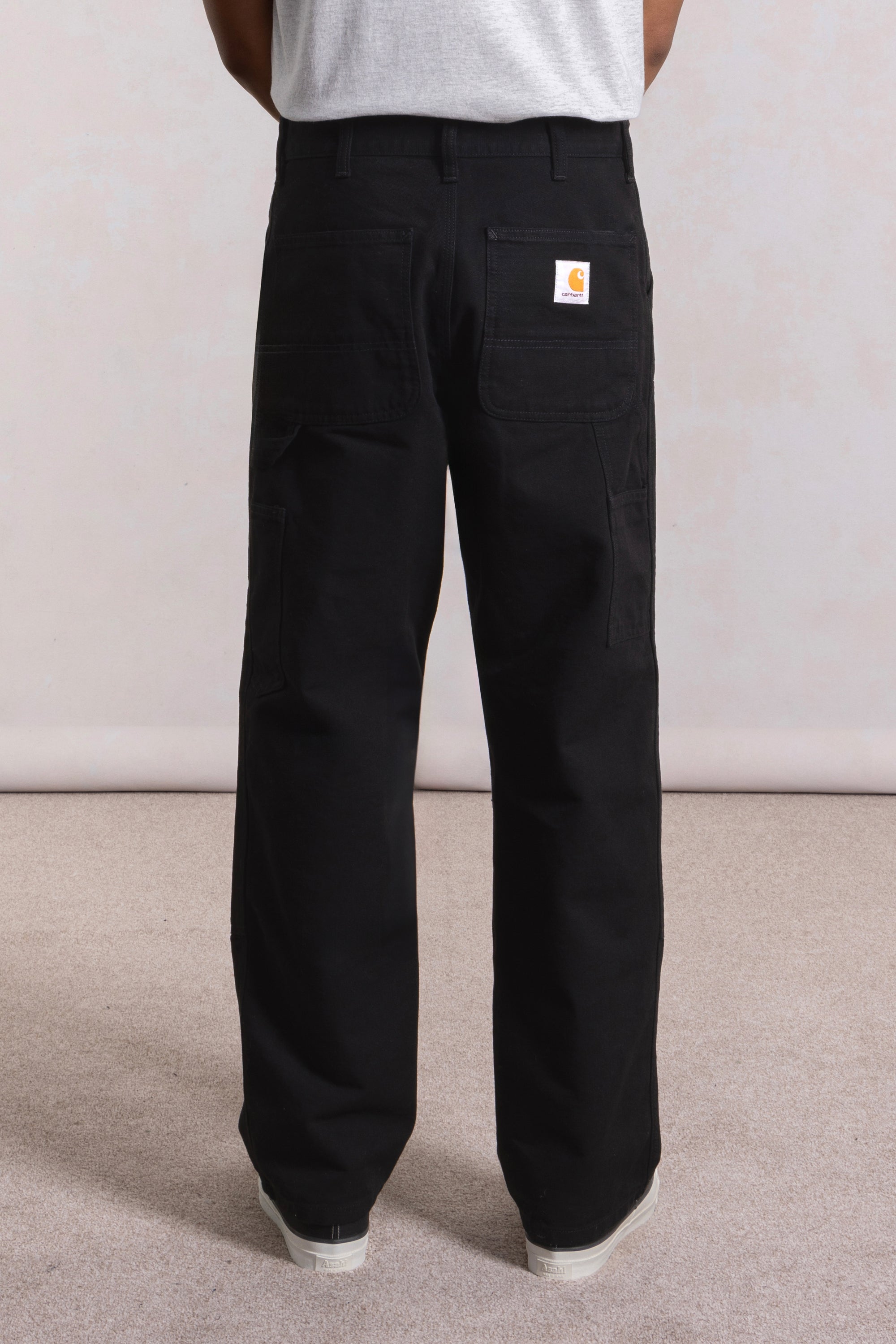 CARHARTT WIP - Double Knee Pant Dearborn Canvas Noir – suuupply