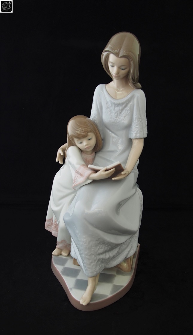 ヨシカネ おやすみ前のご本 リヤドロ LLADRO 希少品 ヨシカネ おやすみ