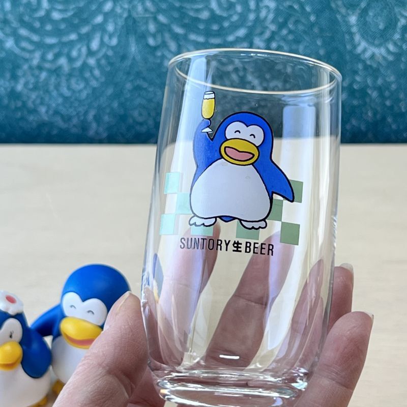 SUNTORYサントリービールペンギングラス ノベルティグラス パピプ