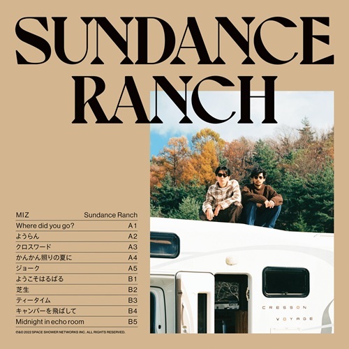 Sundance Ranch(LP)/MIZ(JPN)/玉置周啓と加藤成順によるユニットMIZの