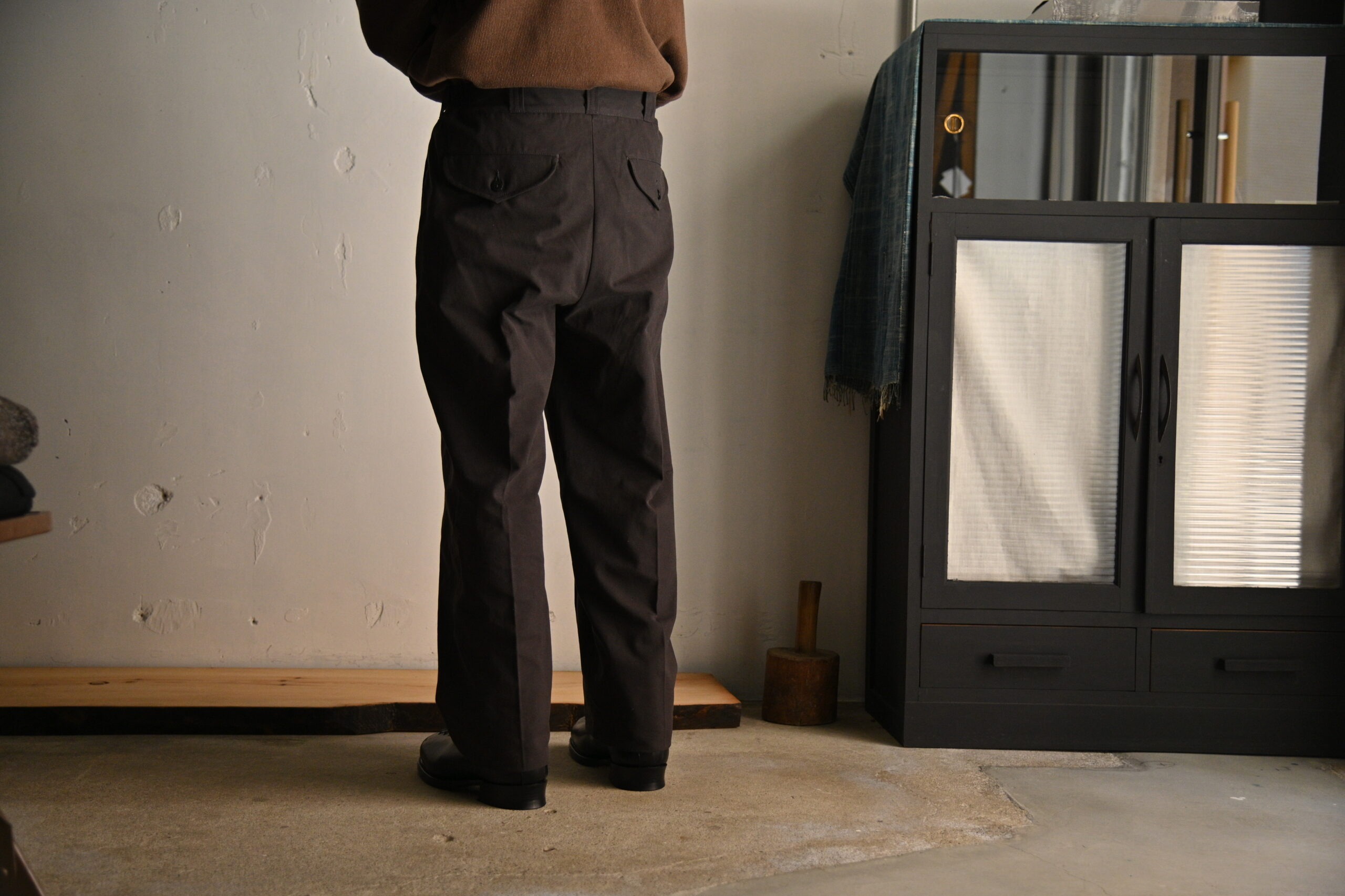 OLD JOE｜FRONT TUCK ARMY TROUSER- STOTELA clothing store