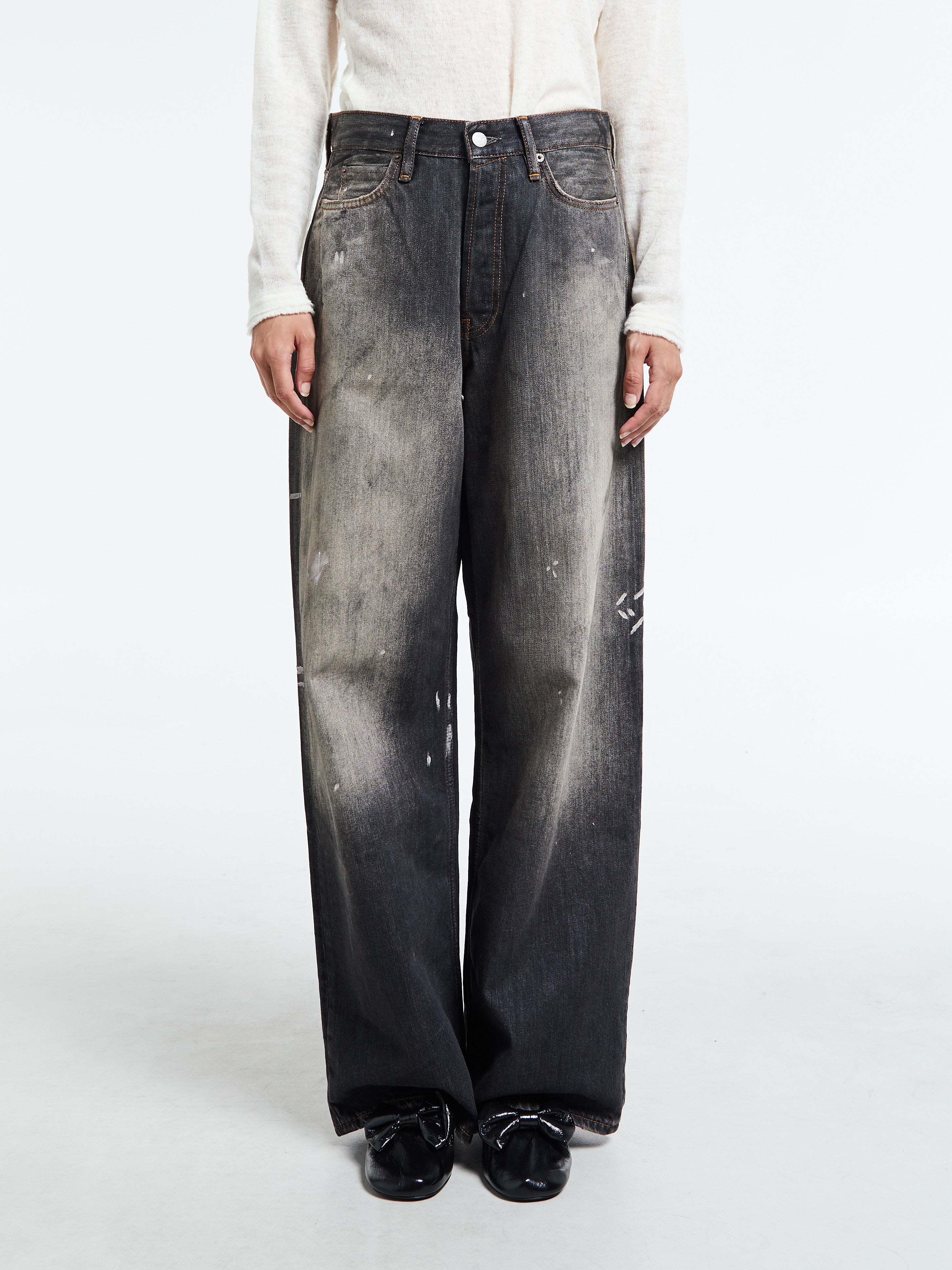 Acne Studios - 1981U Loose Fit Jeans in Black Trafalgar – Stoy