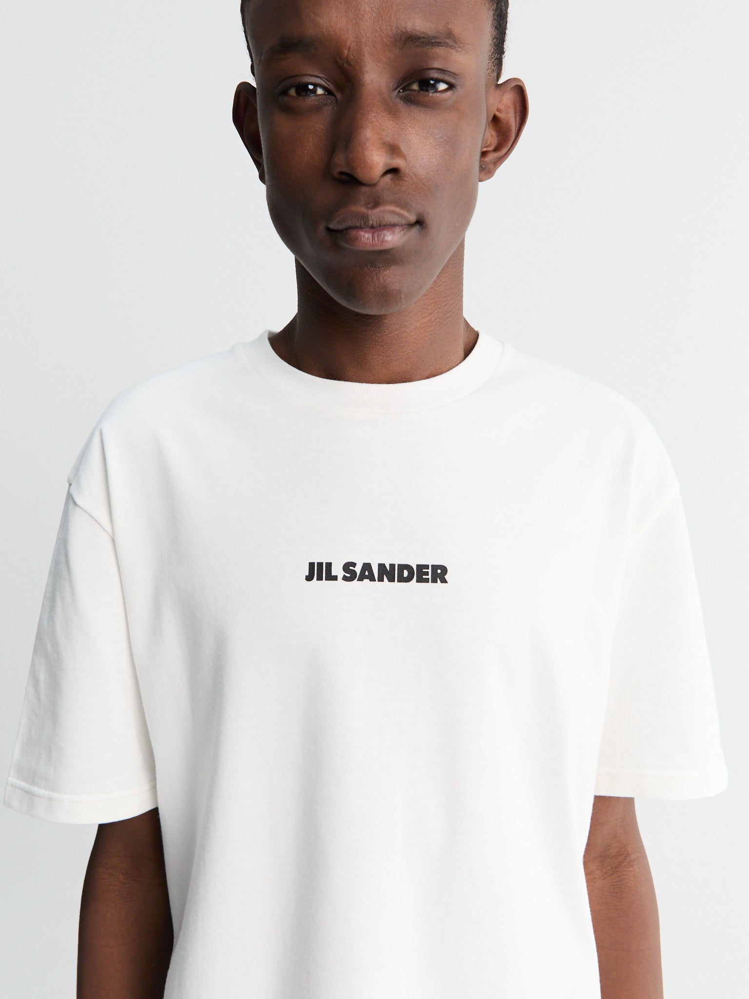 Jil Sander - Logo T-shirt CN Shortsleeved in White – Stoy