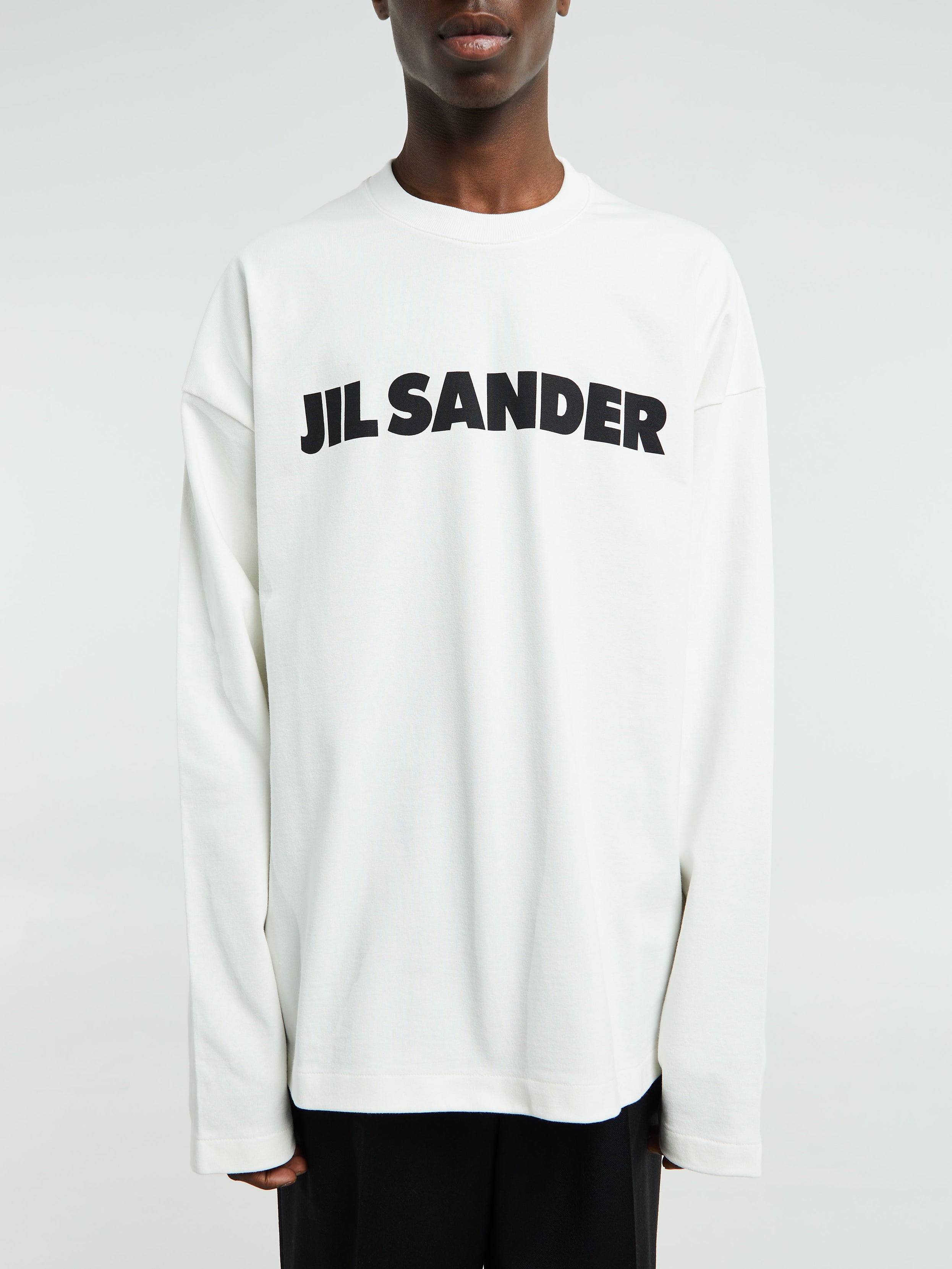 Jil Sander - Long-sleeved T-Shirt in Porcelain – Stoy