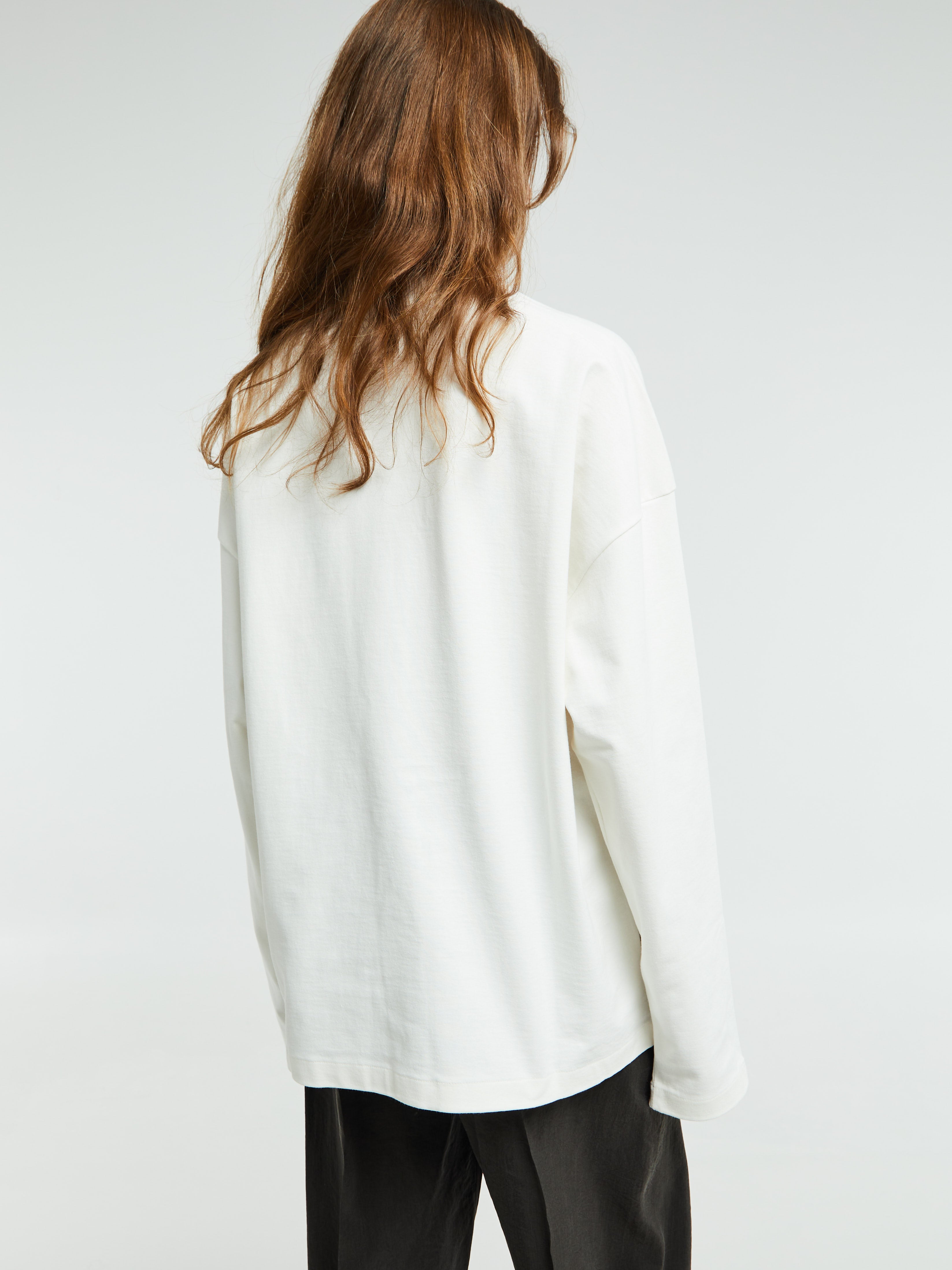 Jil Sander - Long-sleeved T-Shirt in Porcelain – Stoy