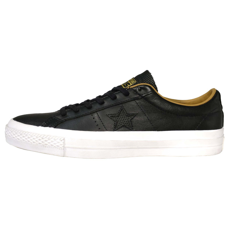 CONVERSE ONE STAR LEATHER OX BLACK / SAND CONS 【 コンバース ワン