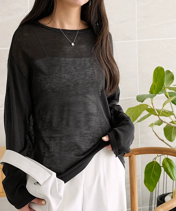 シアーニットトップス [C7066] - レディースファッション通販 神戸