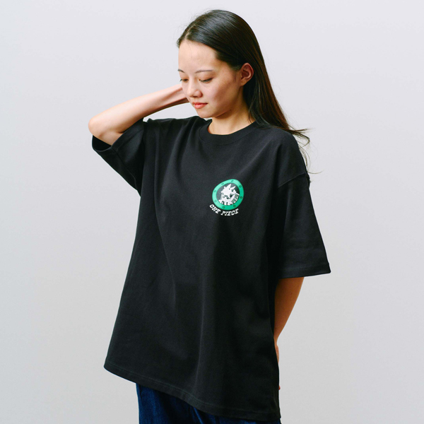 ワンピース】オープンエンド Tシャツ ブラック＜SET SAIL!!＞XL