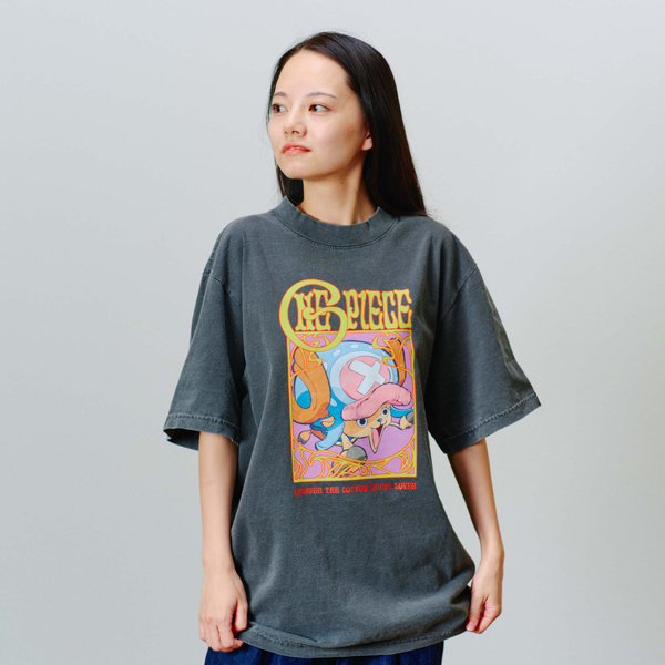 ワンピース】ガーメントダイヴィンテージ Tシャツ シャドウ