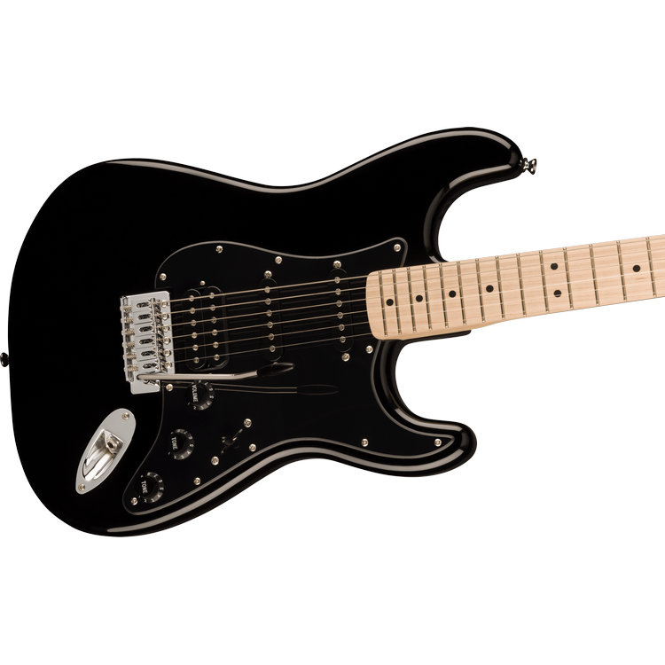 Squier Sonic Stratocaster HSS, Black, Maple Fingerboard, Black