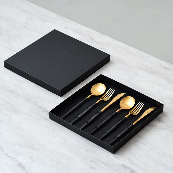 Cutipol(クチポール) ゴア ブラウン×ゴールド テーブル6本ギフトセット