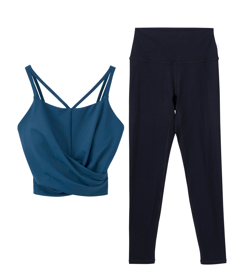 SUKALA ショートクロスキャミソール & レギンスセット SUKALA