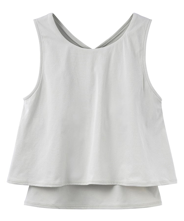 SUKALA】カップ付きフレアタンクトップ(XS・M・Lサイズ ライラック