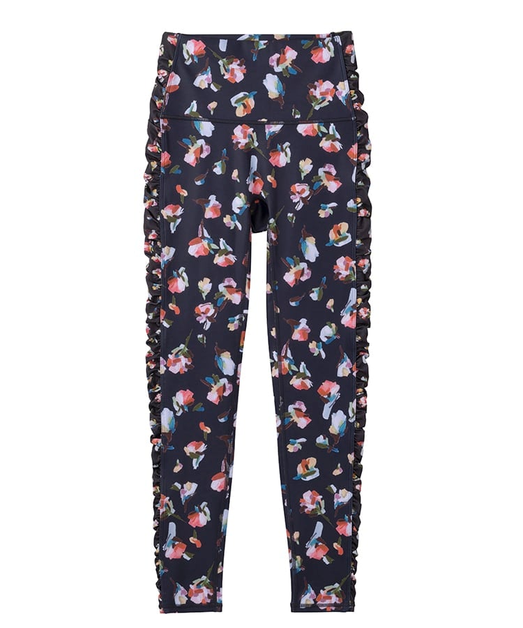 SUKALA】ローズプリントレギンス(XS・S・M・Lサイズ ブラック