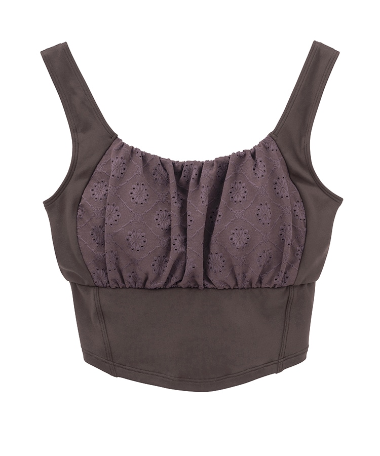 SUKALA】フラワーレースブラトップ(XS・S・Mサイズ ブラック・ブラウン