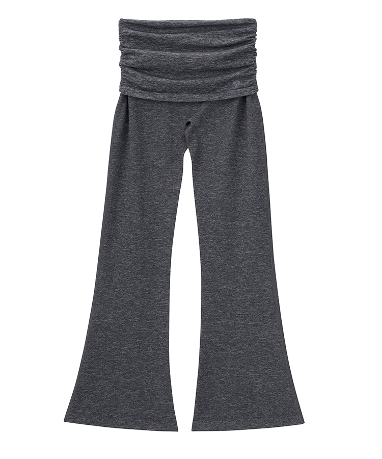 SUKALA】ルーシュドウエストフレアレギンス(S・M・Lサイズ メランジ